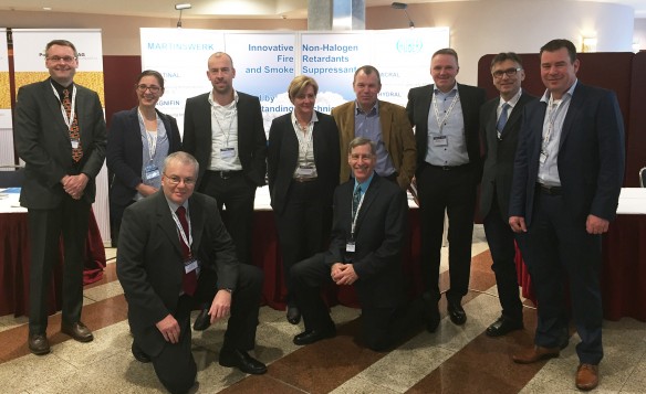 Huber's Martinswerk team gathered at Cables 2016 in Cologne, Germany.