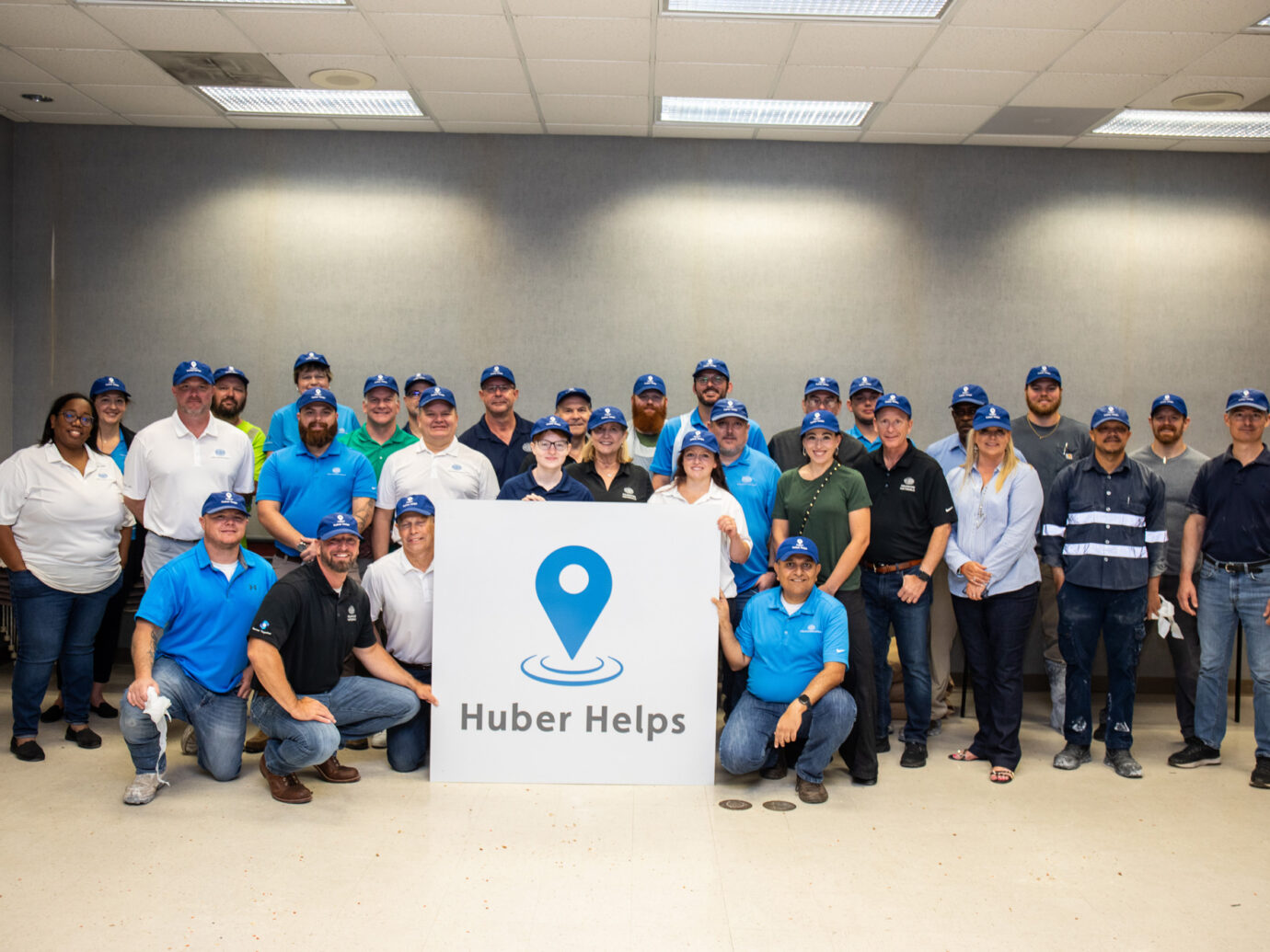 huber helps team