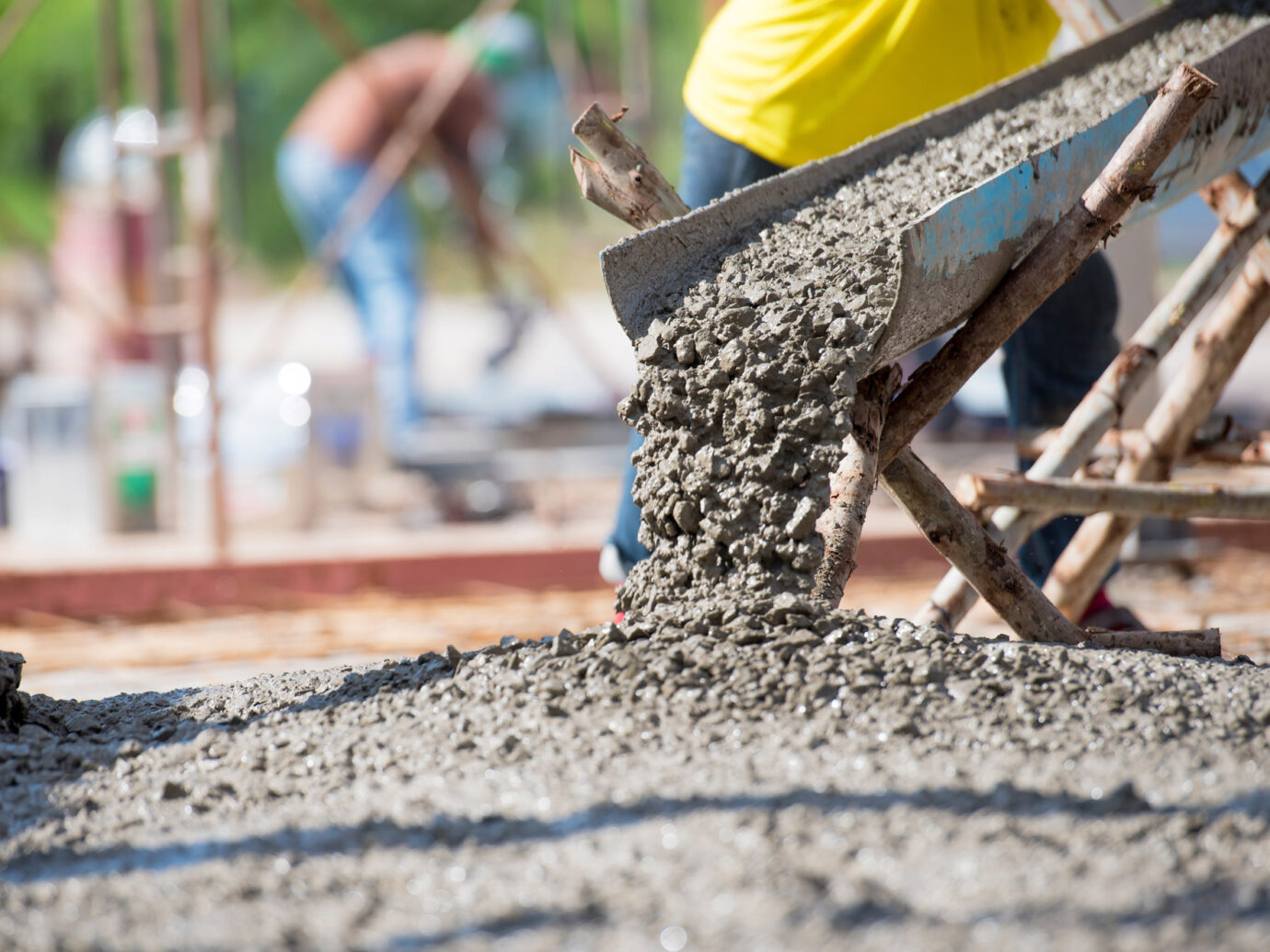concrete pour